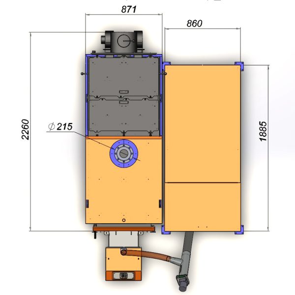 Пелетний котел 200 кВт Beeterm