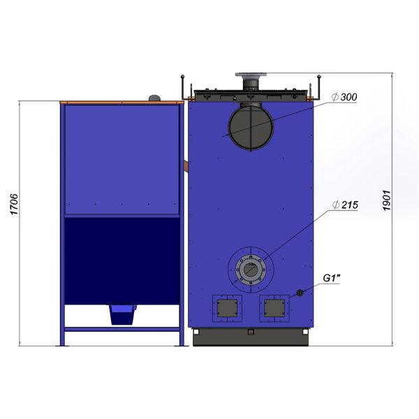 Пелетний котел 200 кВт Beeterm