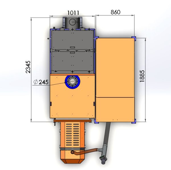 Пелетний котел 250 кВт Beeterm