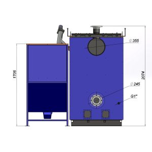 Пелетний котел 300 кВт Beeterm