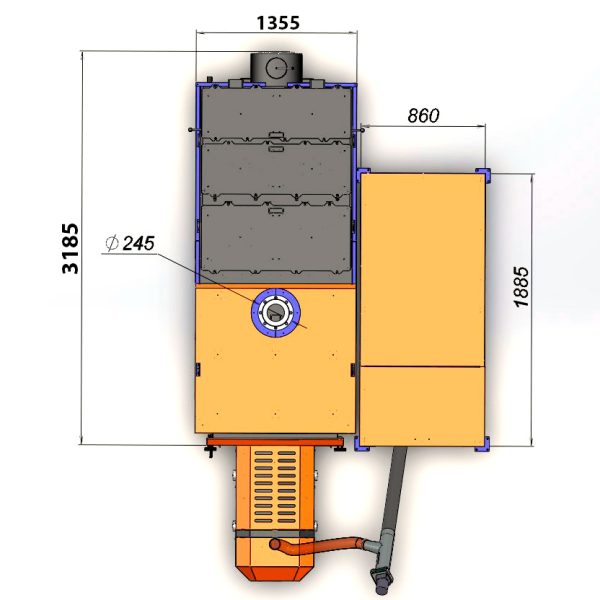 Пелетний котел 500 кВт Beeterm