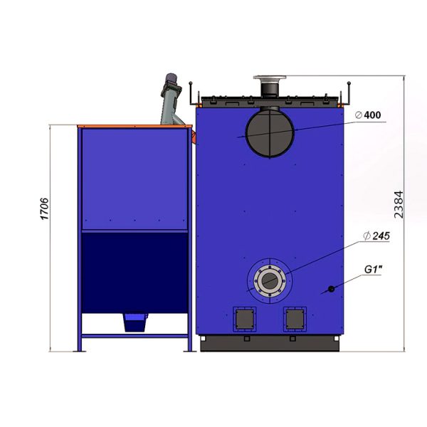 Пелетний котел 500 кВт Beeterm